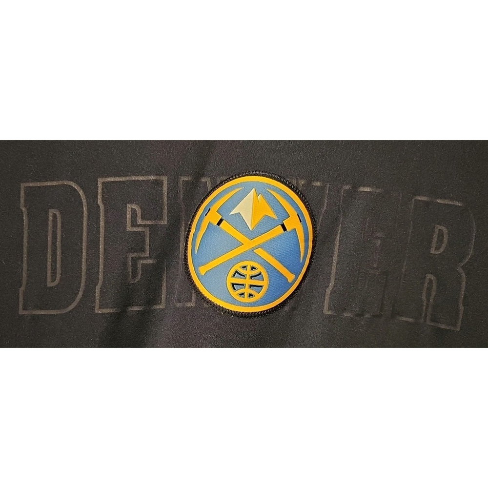 Denver Nuggets Adidas Warm Up Shirt Men’s Large Blue NBA Long Sleeve ClimaCool - Picture 3 of 16